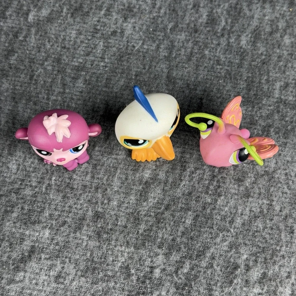 Hasbro Littlest Pet Shop Monkey Bird Butterfly LPS #517 1737 299